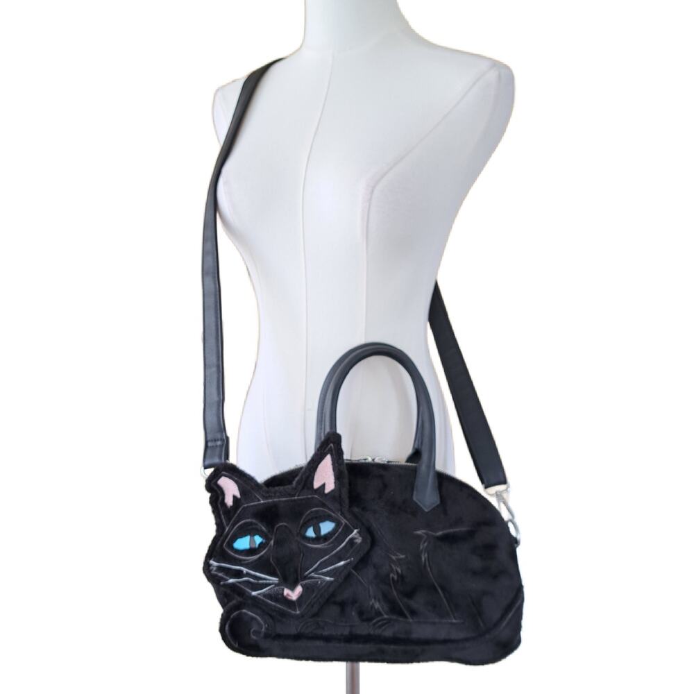 Loungefly Coraline Black Cat Figural Crossbody Bag Whimsigoth 15th Anniversary - Picture 5 of 10